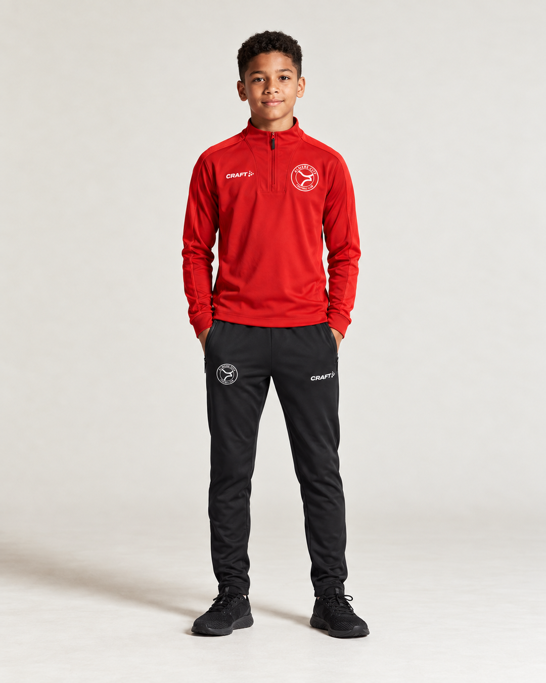 ACFC Trainingsbroek Junior Zwart 26-27